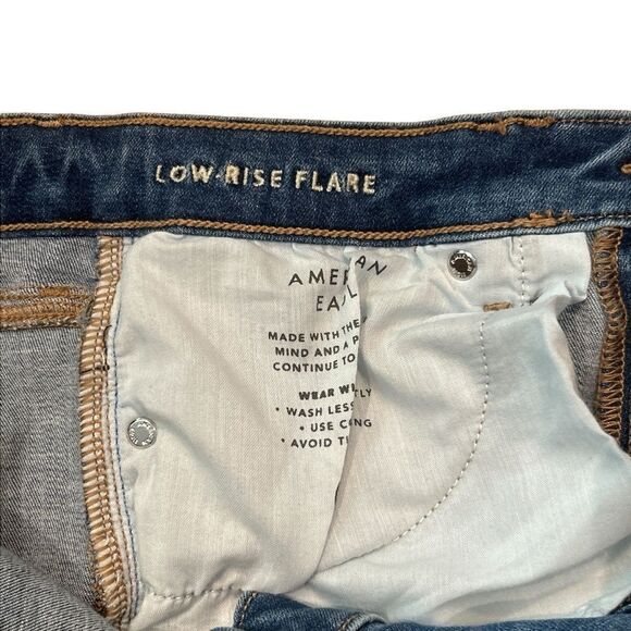 American Eagle Next Level Stretch Low Rise Flare Size 6 - Picture 10 of 13